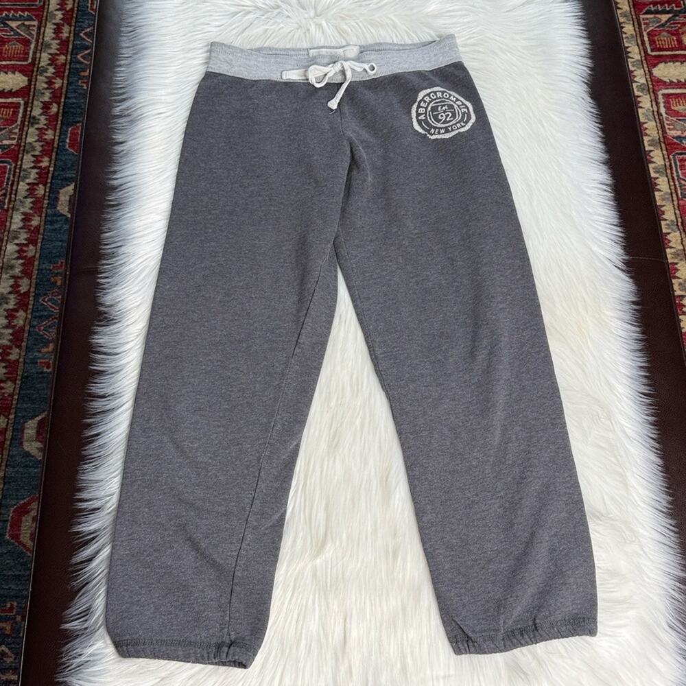 Abercrombie Dark Gray Vintage Logo Sweatpants